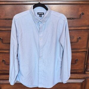 Lands' End Boys Size 20 Light Blue Button Down Shirt